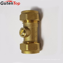 LB Guten haut laiton couleur 22mm Full Bore CXC laiton vanne d&#39;isolement